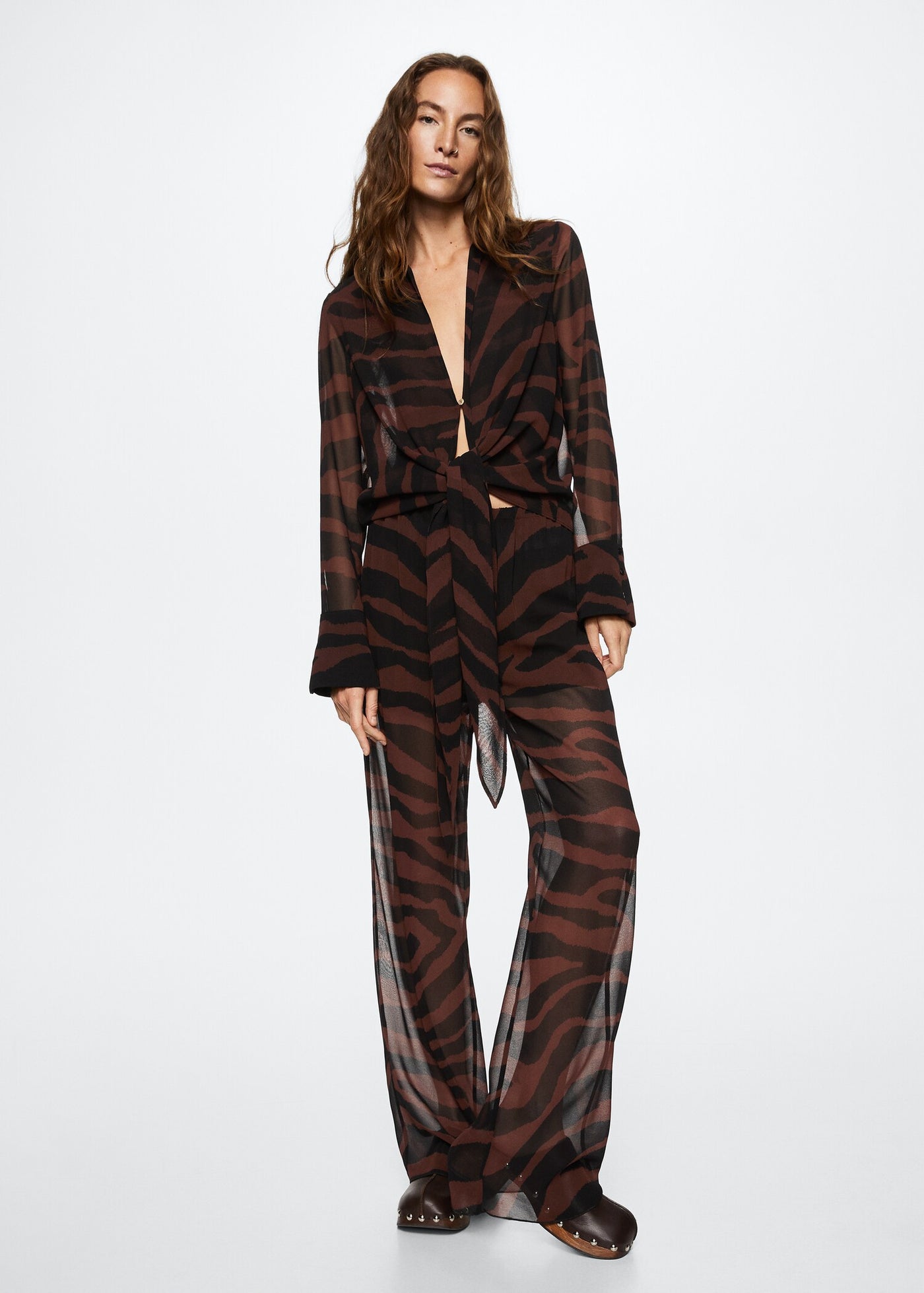 Mango - Pantalon Animal Print