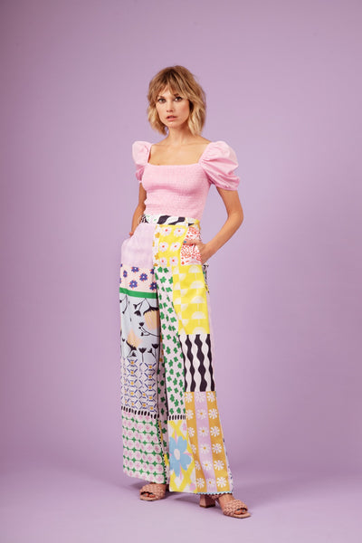 Project-White - Mila Kartei - Pantalon Masterprint