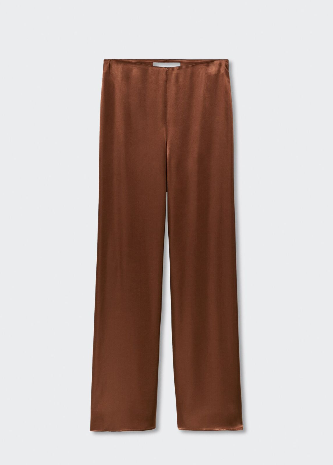 Mango - Pantalon palazzo satinado