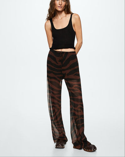 Mango - Pantalon Animal Print