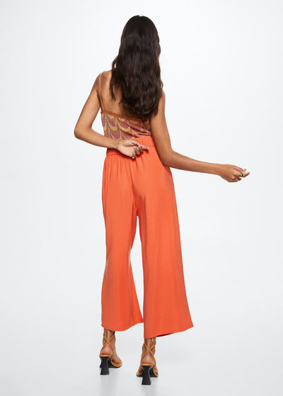 Mango - Pantalón culotte fluido