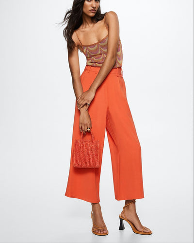 Mango - Pantalón culotte fluido