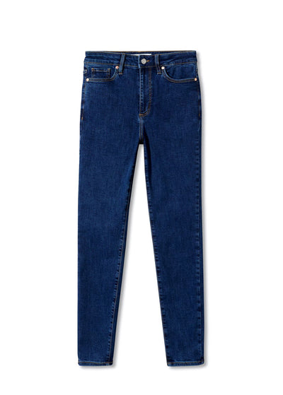 Mango - Jeans skinny tiro alto