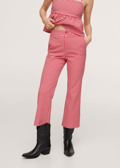 Mango - Pantalon Vichy