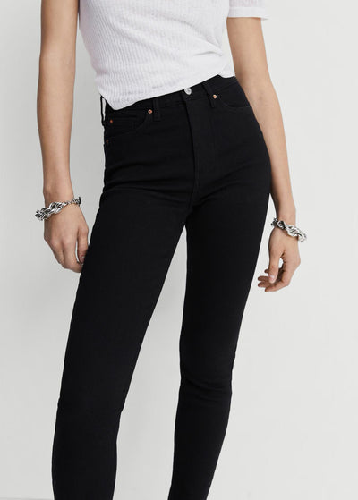 Mango - Jeans skinny tiro alto Soho