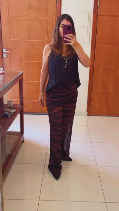 Mango - Pantalon Animal Print